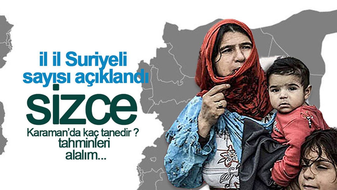 Karaman'daki Mülteci Sayısı Açıklandı