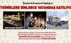 Karaman'da Ramazan Bir Başka Güzel Etkinliklere Binlerce Vatandaş Katılıyor