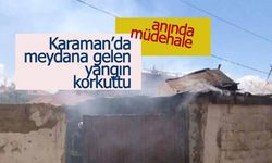 Karaman'da Meydana Gelen Yangın Korkuttu