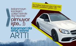 Karaman'da Trafiğe Çıkan Araç Sayısı Arttı