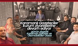 Gazetecilerden Şoförler ve Otomobilciler Odası'na Ziyaret