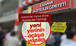 Karaman Gazeteciler Cemiyeti Yeni Yerinde