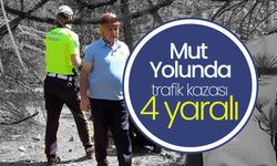 Mut Yolunda Trafik Kazası ; 4 Yaralı