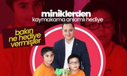 Miniklerden Ayrancı Kaymakamına  Anlamlı Hediye