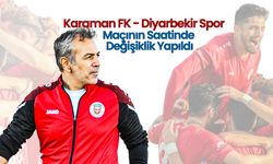 Karaman FK - Diyarbekir Spor Maçının Saatinde Değişiklik Yapıldı