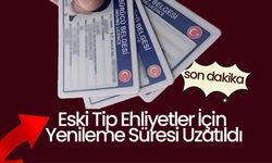 Eski Tip Ehliyetler İçin Yenileme Süresi Uzatıldı