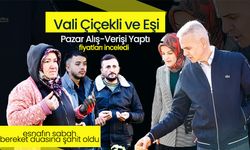 Vali Çiçekli , Pazar Esnasının Bereket Duasına Katıldı