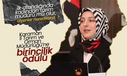 Karaman İl Tarım ve Orman Müdürlüğü’ne Birincilik Ödülü