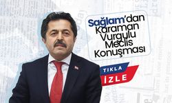 Sağlam'dan, Karaman Vurgulu Meclis Konuşması