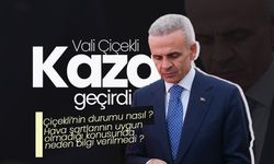 Karaman Valisi  Çiçekli, Kaza Geçirdi