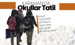 Karaman’da 3 İlçede Okullar Tatil Edildi: Öğrencilerden Valiye Tatil Çağrısı