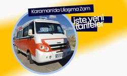 Karaman’da Şehir İçi Ulaşım Ücretlerine Zam!