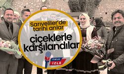 Sarıveliler’de Vekiller Çiçeklerle Karşılandı