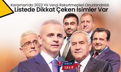 Karaman’da 2023 Yılı Vergi Rekortmenleri Onurlandırıldı