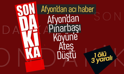 Afyon'dan Pınarbaşı Köyü'ne Ateş Düştü