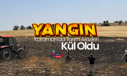 Pınarbaşı Köyü’nde Ekin Yangını