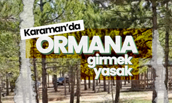 Karaman’da Ormanlara Giriş Yasaklandı