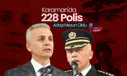Karaman'da 228 Polis Adayı Mezun Oldu