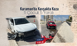 Karaman'da Kavşakta Kaza: 1’i Çocuk 5 Yaralı