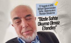 73 Yaşında ki KMÜ İlahiyat Öğrencisinden Manidar Gönderme