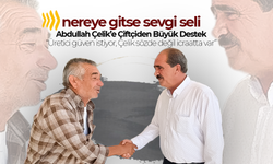 Abdullah Çelik’e Çiftçiden Büyük Destek