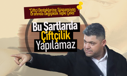 Bu Şartlarda Çiftçilik Yapmak , Üretmek İmkansız !