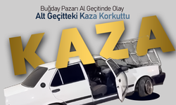 Buğday Pazarı Alt Geçitteki Kaza Korkuttu