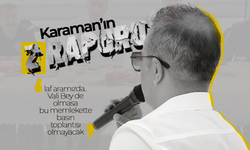 Vali Çiçek’ten Karaman’ın "Z Raporu"