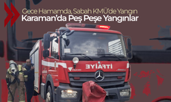 Karaman'da Peş Peşe Yangın Paniği