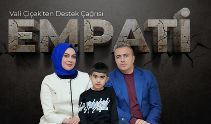 Vali Çiçek'ten Destek Çağrısı