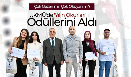 KMÜ'de 'Yılın Okurları' Ödüllerini Aldı