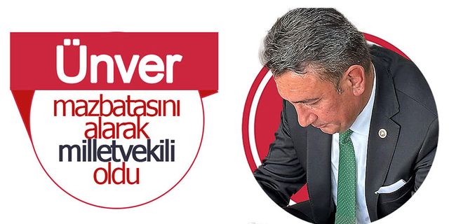 İsmail Atakan Ünver Mazbatasını Aldı