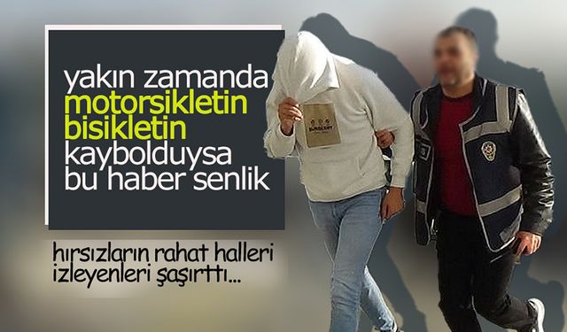 Hırsızların Rahat Halleri Kameralara Yansıdı