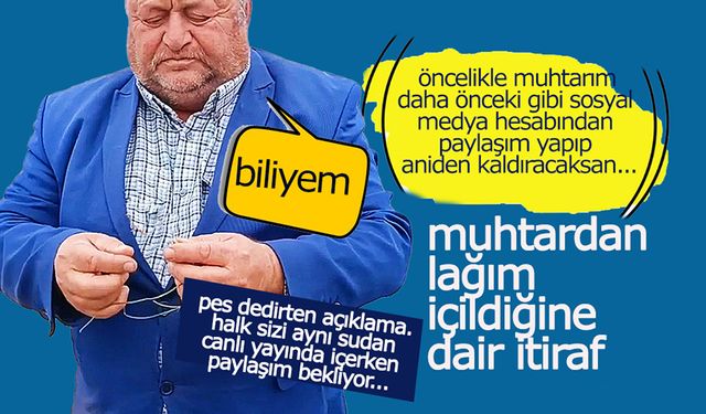 Muhtar Karaca'dan Pes Dedirten Açıklama