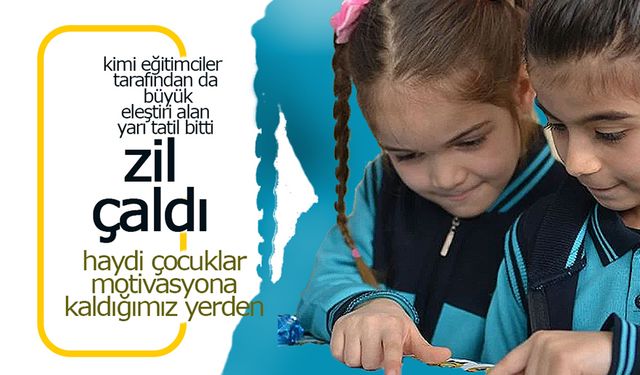 Eğitimcilerden Bile Eleştiri Alan Ara Tatil Bitti