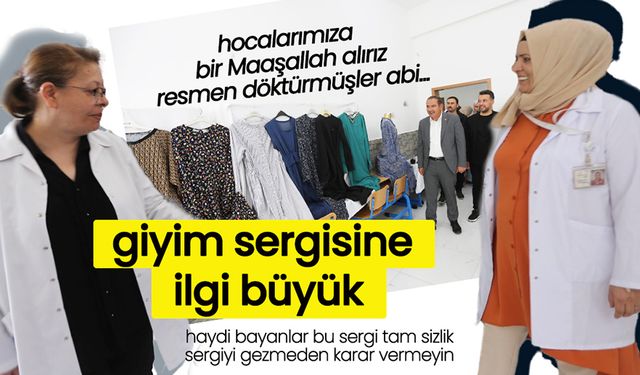 Karaman'da Açılan Giyim Sergisine Büyük İlgi
