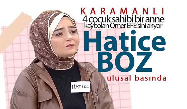 Karamanlı Bir Anne Canlı Yayında Çocuğunu Arıyor