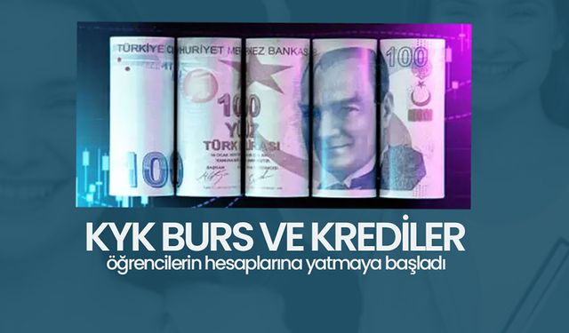 KYK Burs ve Krediler Hesaplara Yatmaya Başladı