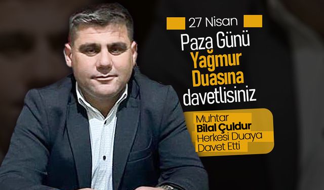 Çoğlu Köyü'nde Yağmur Duası İçin Hazırlıklar Devam Ediyor