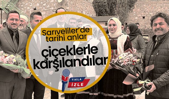 Sarıveliler’de Vekiller Çiçeklerle Karşılandı