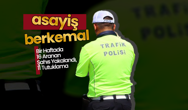 Karaman'da 16 Aranan Şahıs Yakalandı, 11 Tutuklama