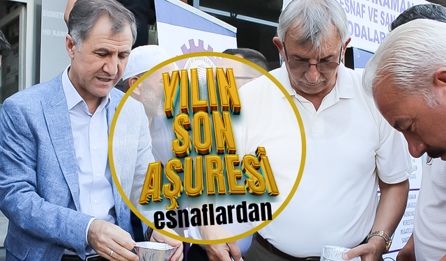 Yılın Son Aşure İkramı Esnaflardan