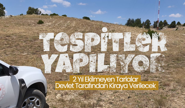 2 Yıl  Ekilmeyen Tarlalar  Kiraya Verilecek