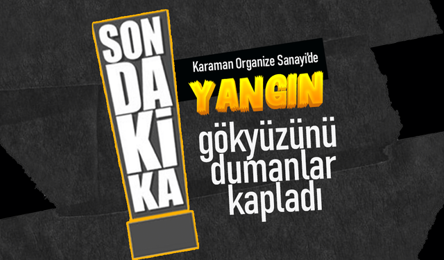 Karaman OSB’de Yangın Paniği Korkuttu
