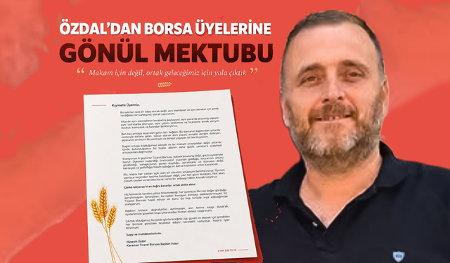 Özdal'dan "Gönül Mektubu"