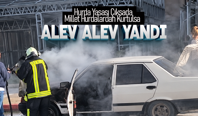 Seyir Halindeyken Alev Alev Yandı