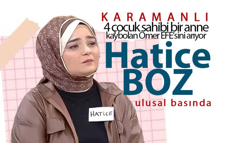 Karamanlı Bir Anne Canlı Yayında Çocuğunu Arıyor