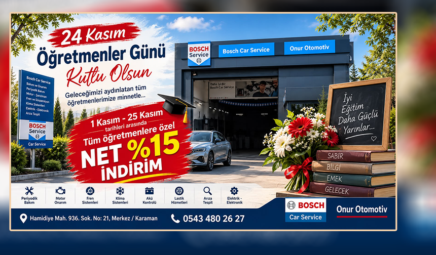 Öğretmenlere Özel %15 İndirim