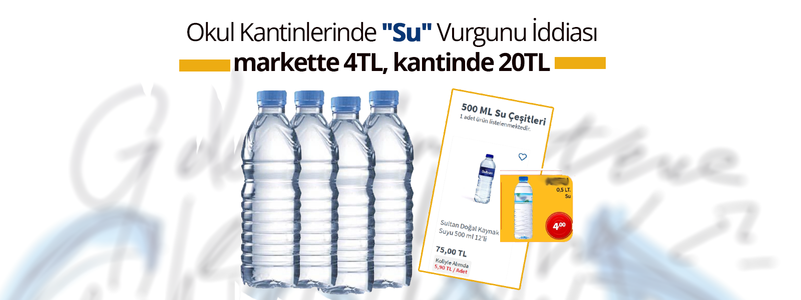 Karaman'da, Okul Kantinlerinde Su Vurgunu İddiası